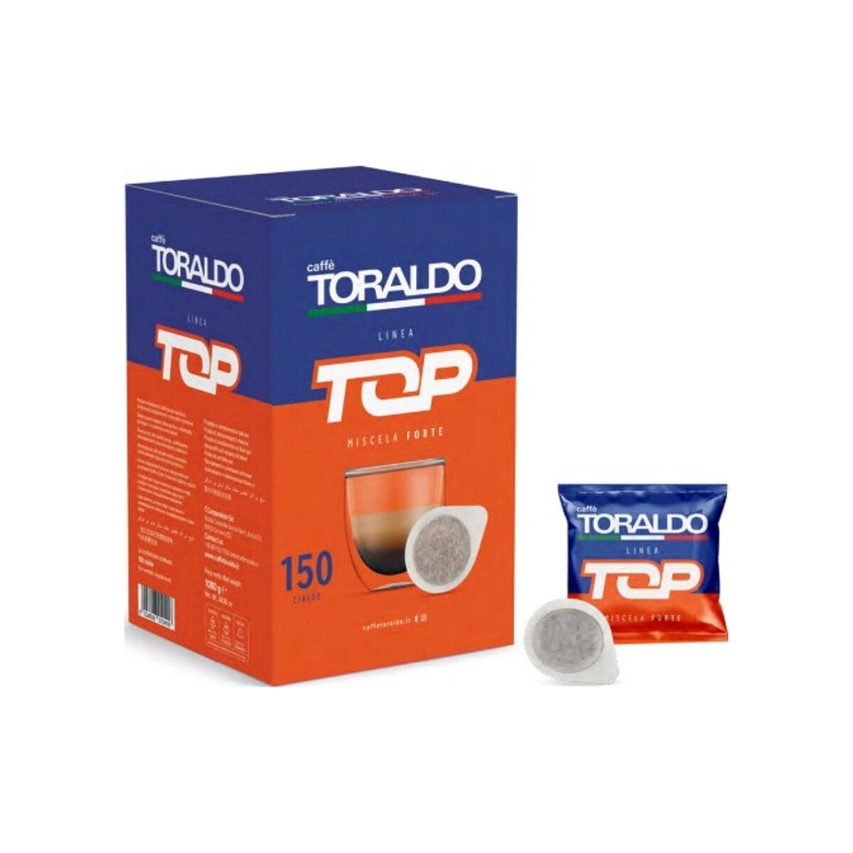 Caffè Toraldo Pads Miscela Forte Top 150 E.S.E. Pads