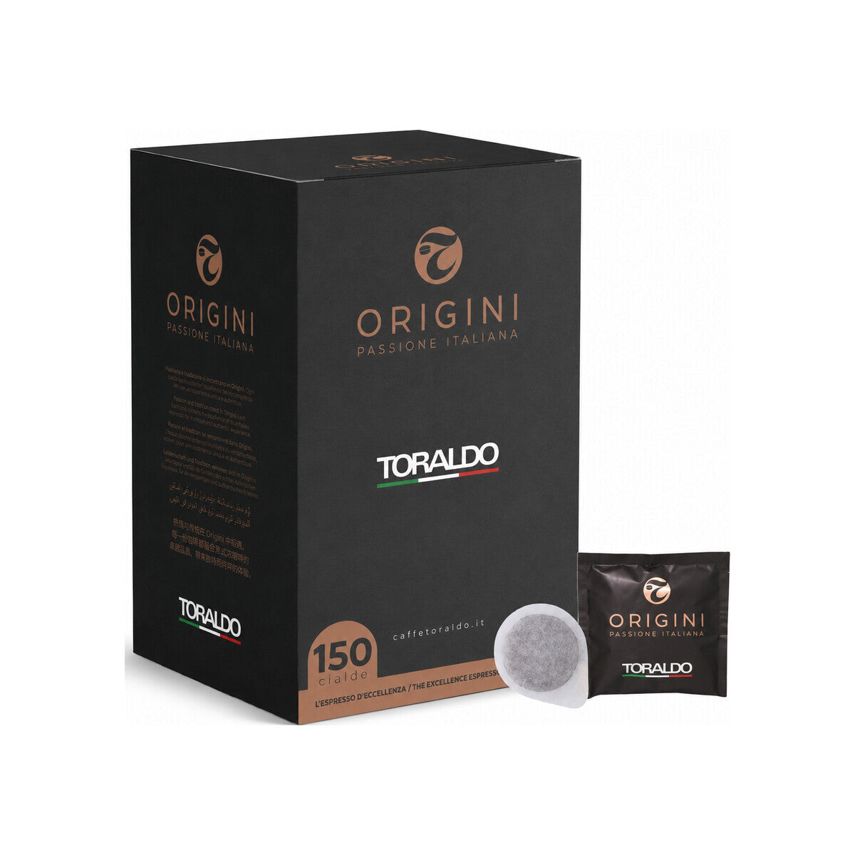 Caffè Toraldo Pads Miscela Origini 150 E.S.E. Pads