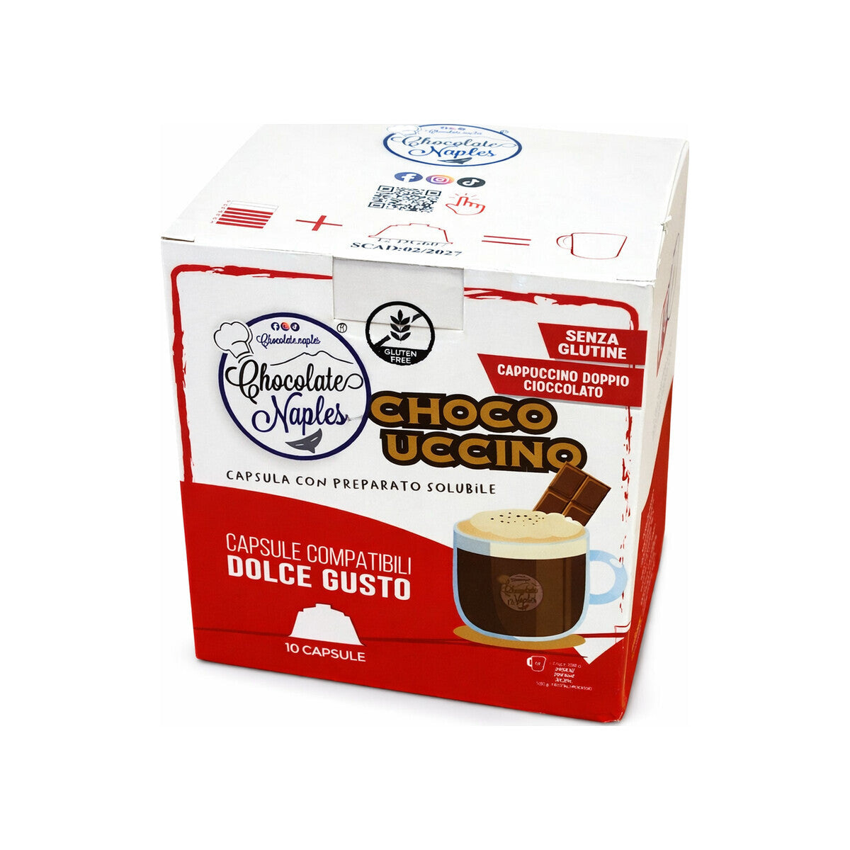 Chocolate Naples Schoko Kuss Dolce Gusto® kompatibel* - 10er Pack