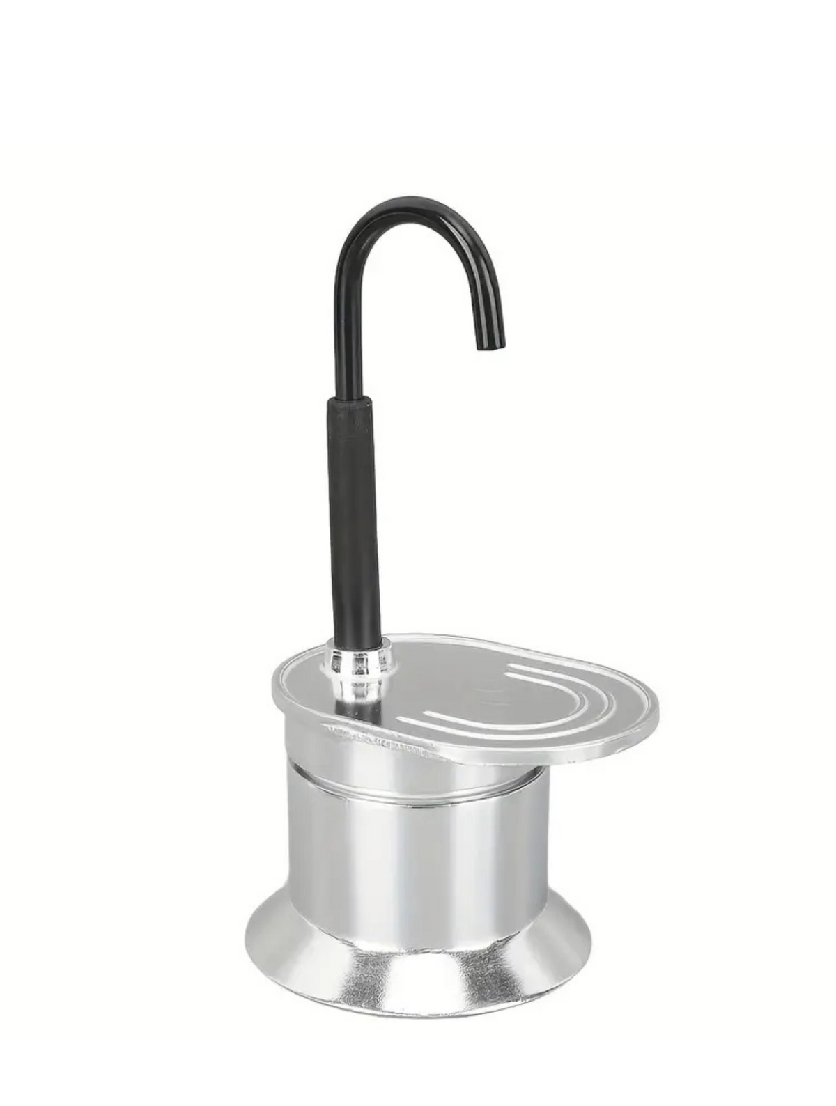 Kompakte italienische Aluminium-Mokkakanne – 1 Tasse