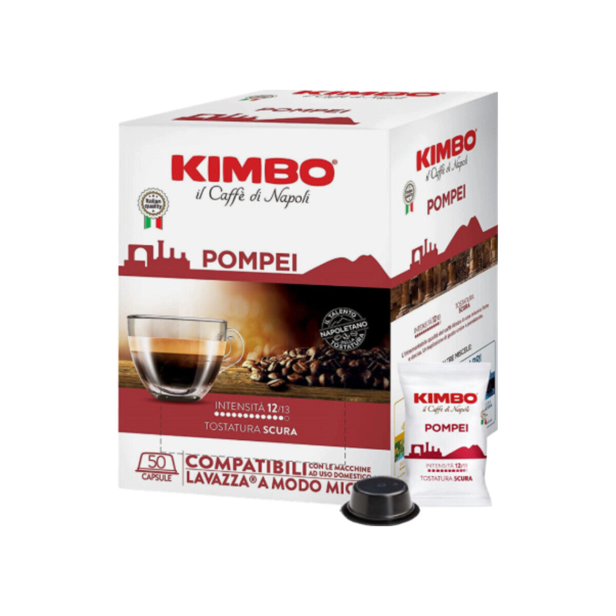 Kimbo Pompei Lavazza® a modo mio kompatibel* – 50er pack