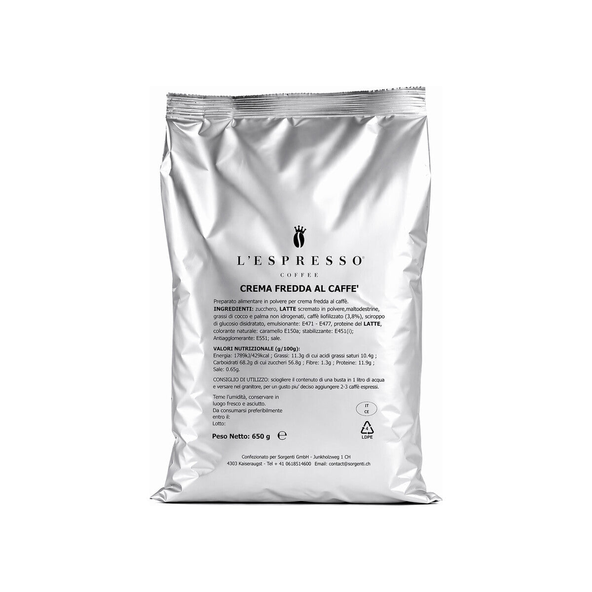 L’ESPRESSO Crema Caffè – 650g Beutel