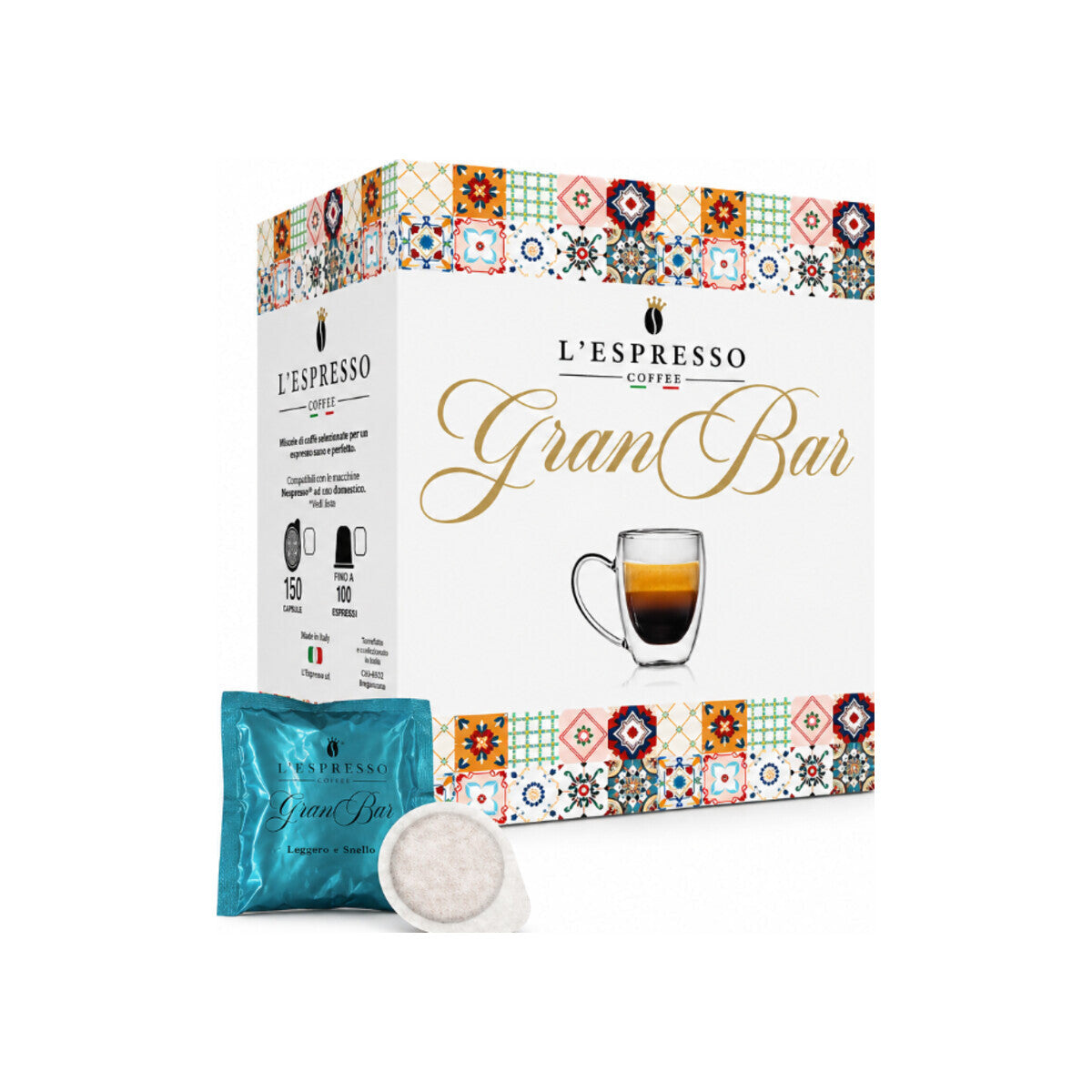 L'ESPRESSO Pads Gran Bar 150 E.S.E. Pads
