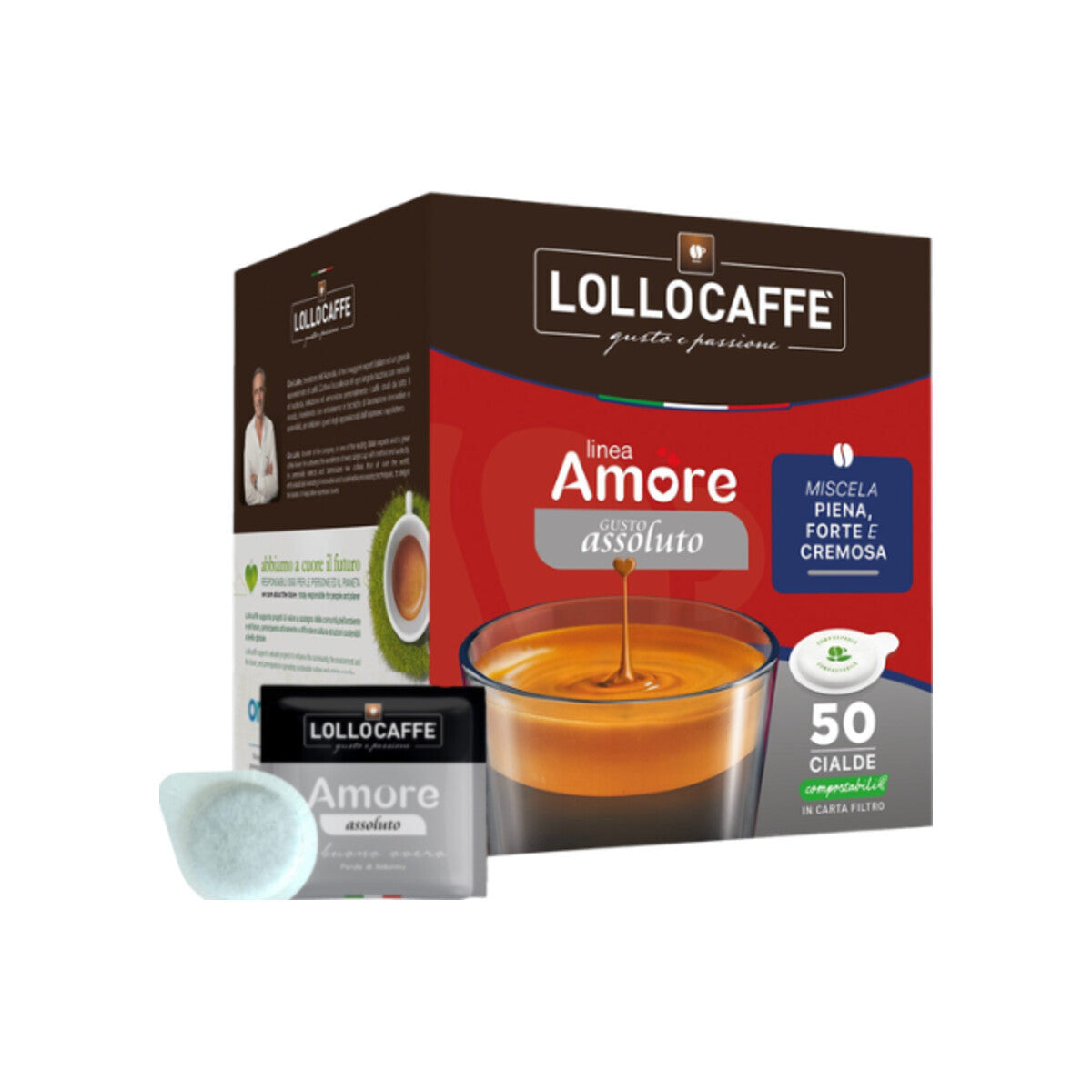 LOLLO CAFFÈ Amore Assoluto 50 E.S.E. Pads