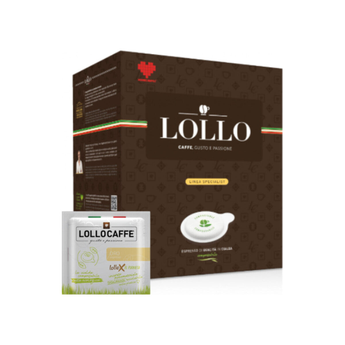 Lollo Caffè Pads Miscela Oro 100 E.S.E. Pads