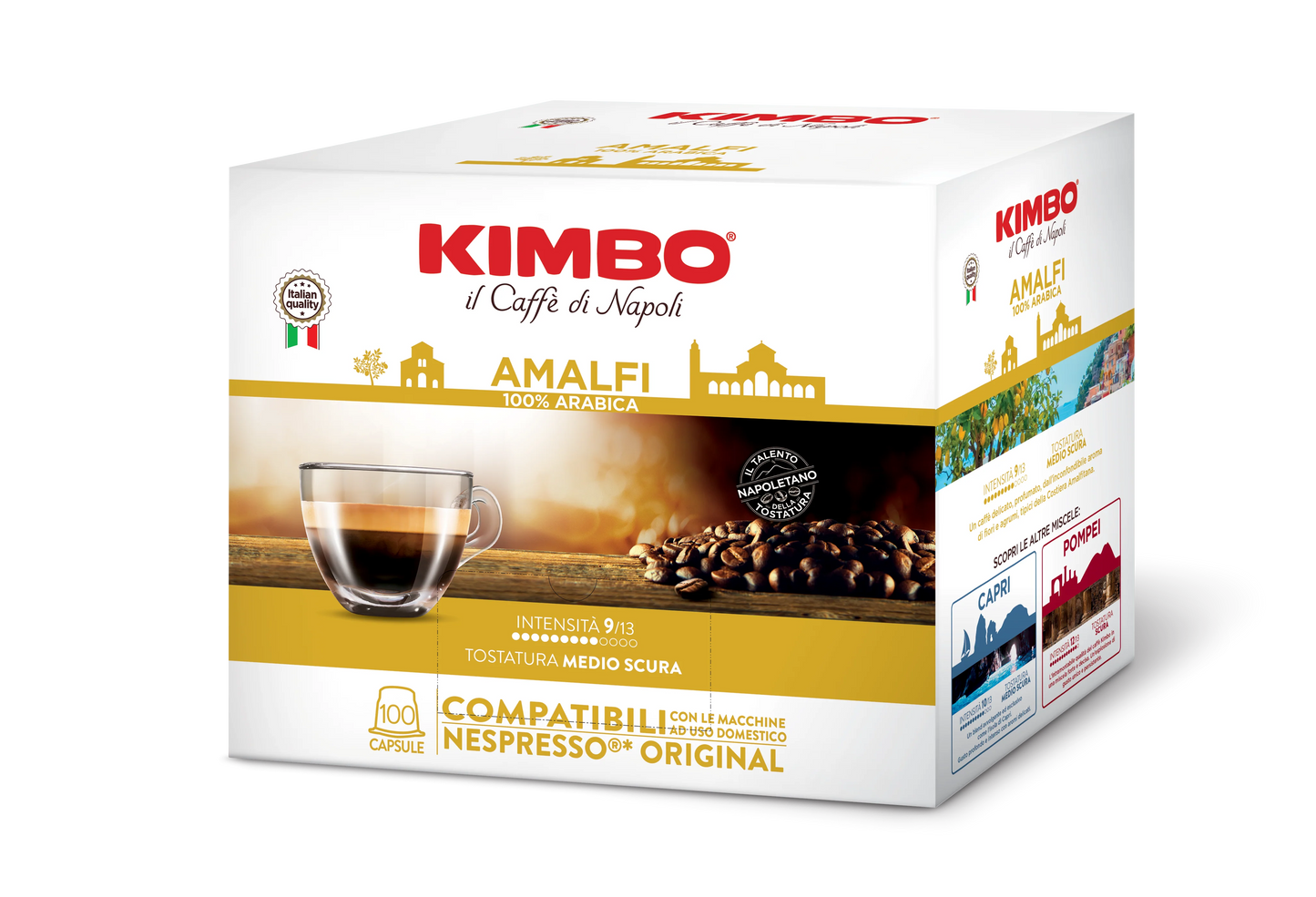 Kimbo Amalfi 100% Arabica Kapseln - 100 Stück