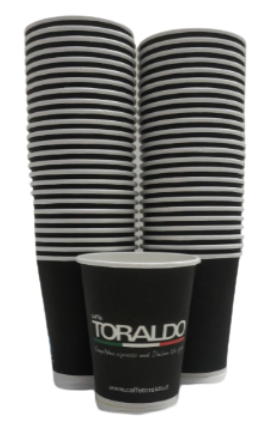 Caffè Toraldo Papierbecher (8oz) – 50Stück