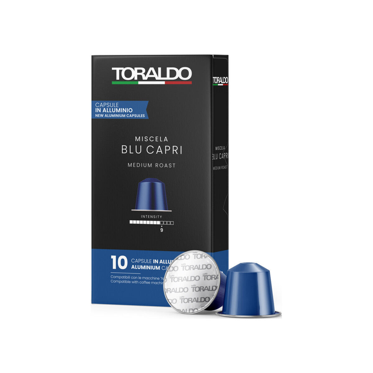 Caffè Toraldo Miscela Blu Capri Aluminium Nespresso® kompatibel* – 10er Pack