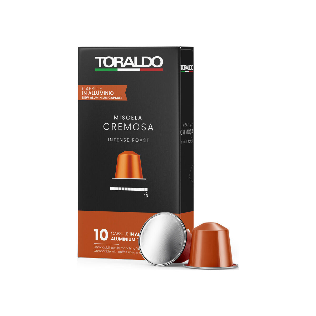 Caffè Toraldo Miscela Cremosa Aluminium Nespresso® kompatibel* – 10er Pack