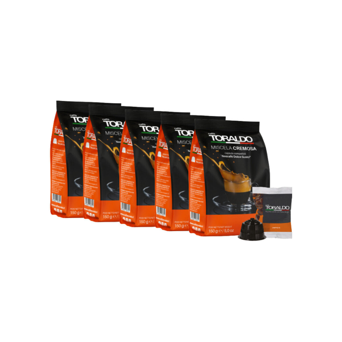 Caffè Toraldo Miscela Cremosa Dolce Gusto® kompatibel* – 100er Pack