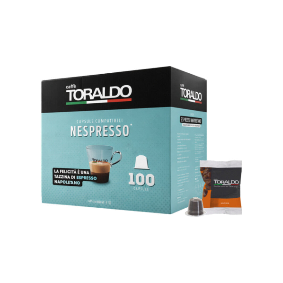 Caffè Toraldo Miscela Cremosa Nespresso® kompatibel* – 100er pack
