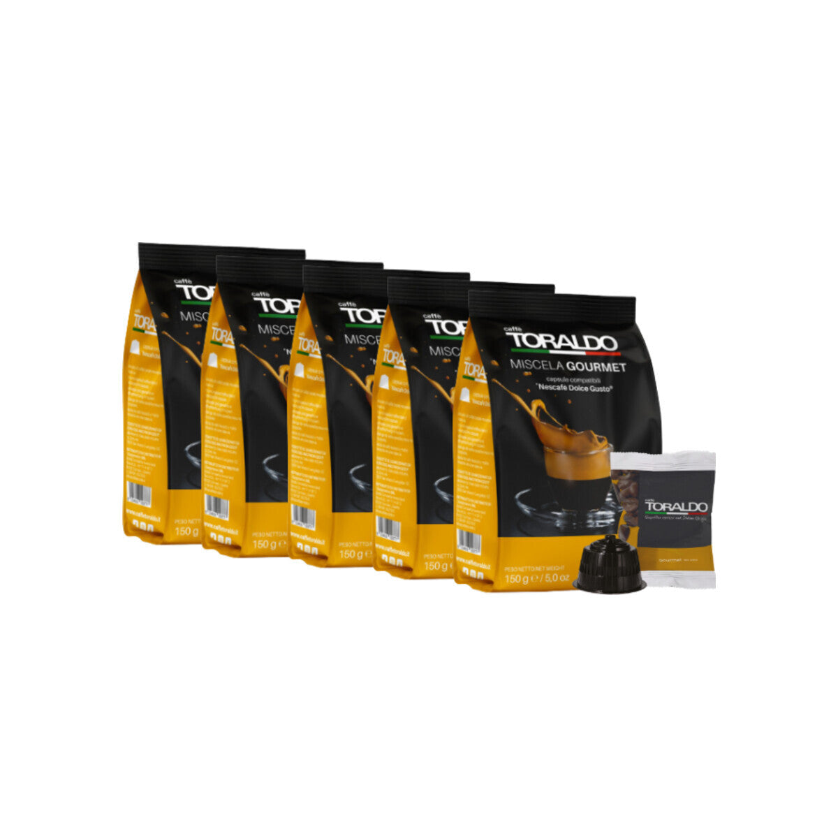 Caffè Toraldo Miscela Gourmet 100% Arabica Dolce Gusto® kompatibel*- 100er Pack