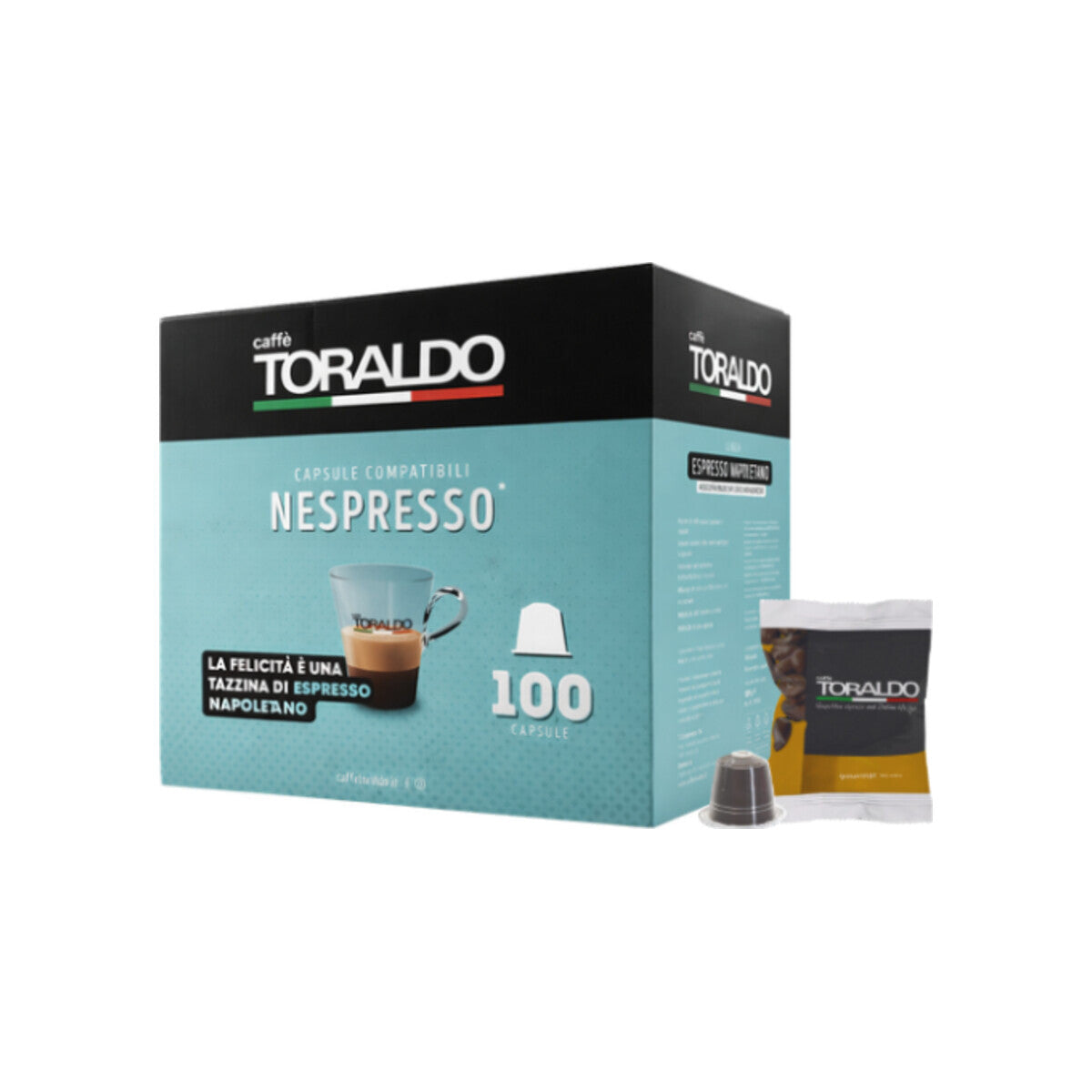 Caffè Toraldo Miscela Gourmet 100% Arabica Nespresso® kompatibel* – 100er Pack