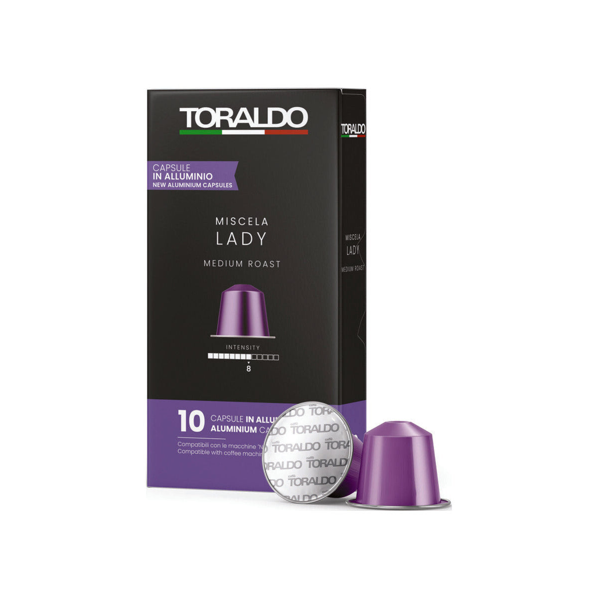 Caffè Toraldo Miscela Lady Aluminium Nespresso® kompatibel* – 10er Pack
