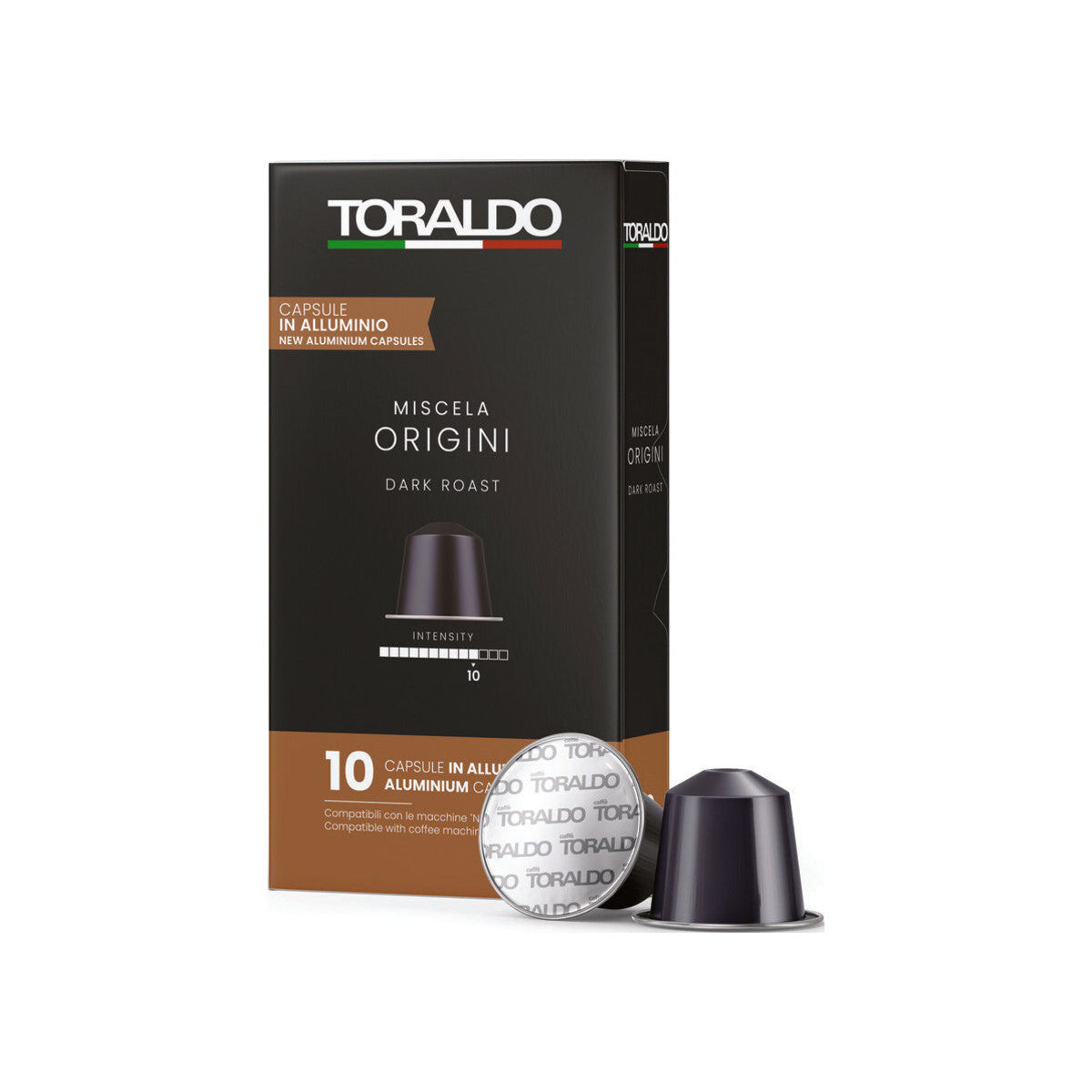 Caffè Toraldo Miscela Origini Aluminium Nespresso® kompatibel* – 10er Pack