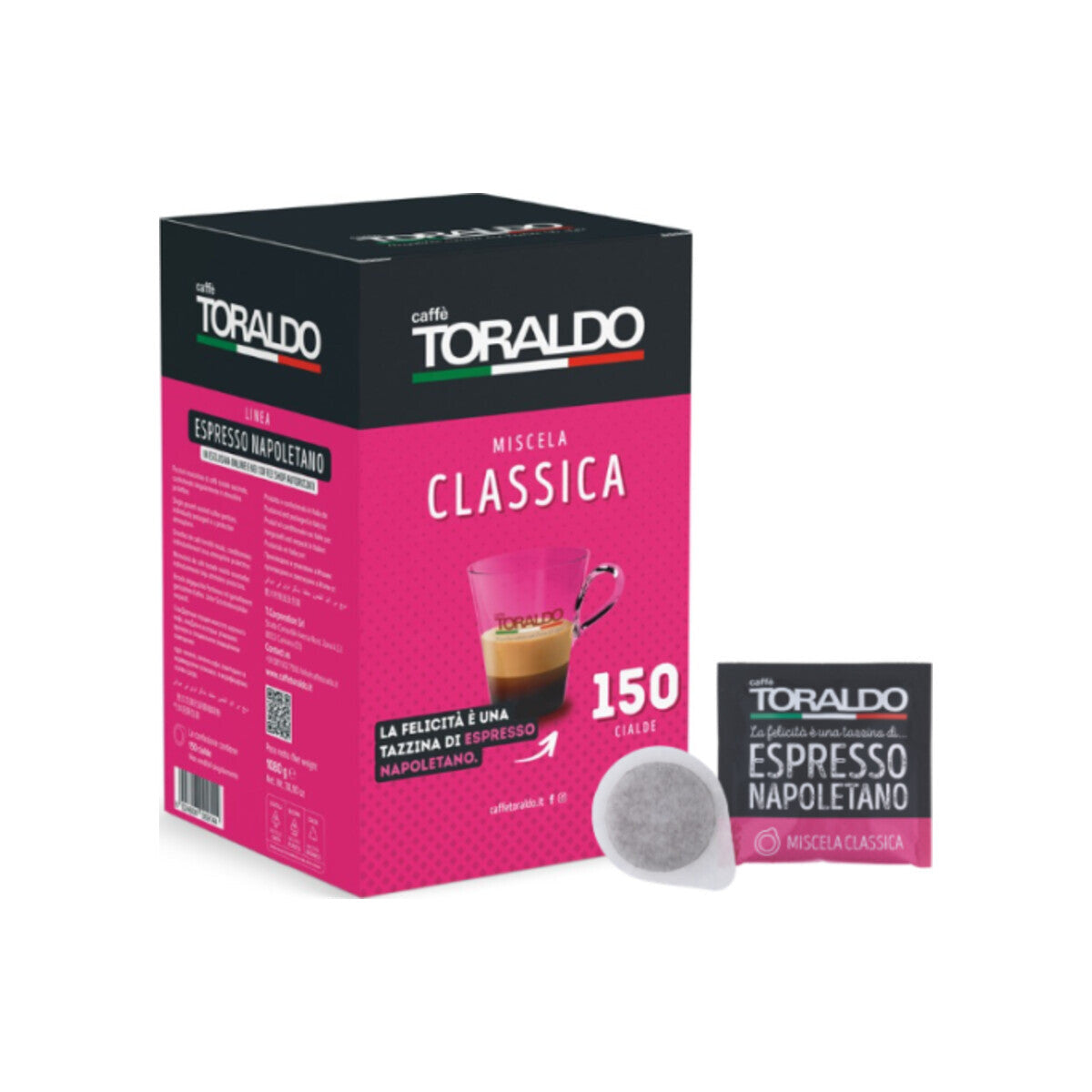Caffè Toraldo Pads Miscela Classica 150 E.S.E. Pads