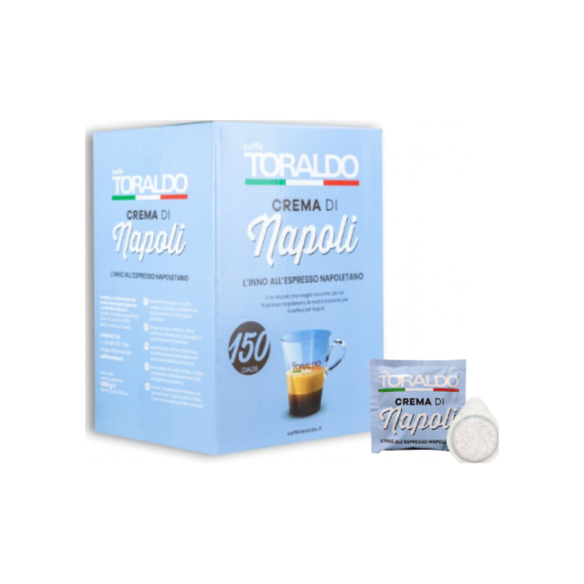 Caffè Toraldo Pads Miscela Crema di Napoli 150 E.S.E. Pads