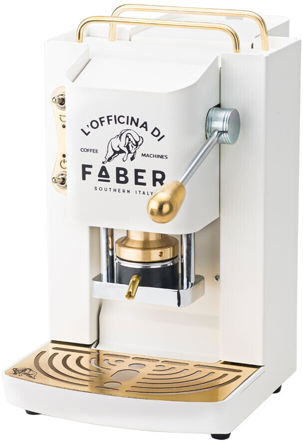 Faber Pads-Kaffeemaschine Pro Deluxe, Pure White