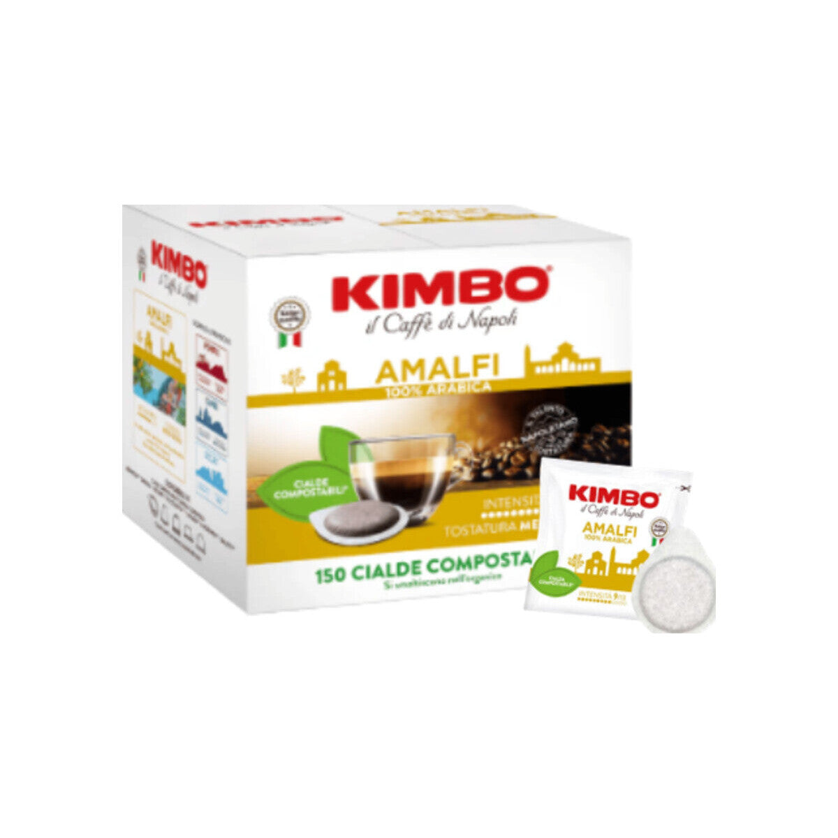 KIMBO Pads Amalfi 100% Arabica 150 E.S.E Pads