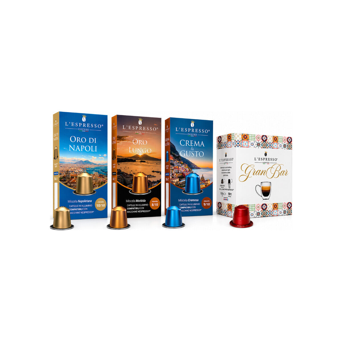 L'Espresso Kapsel Degustationsset Nespresso® kompatibel*