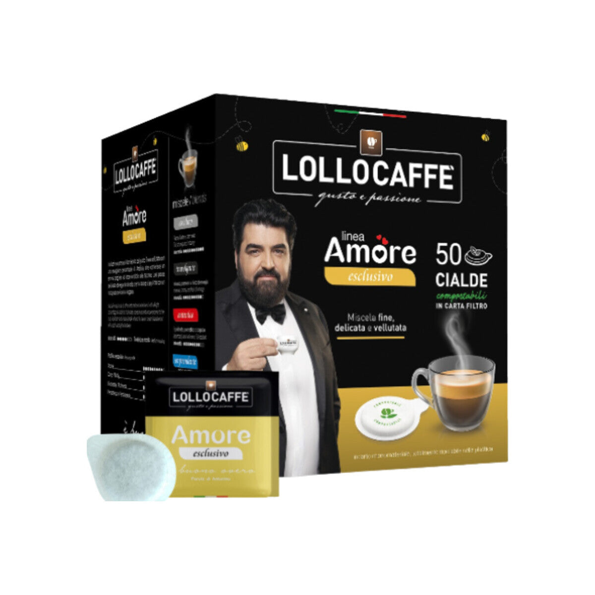 Lollo Caffè Amore Caffè Esclusivo 50 E.S.E. Pads