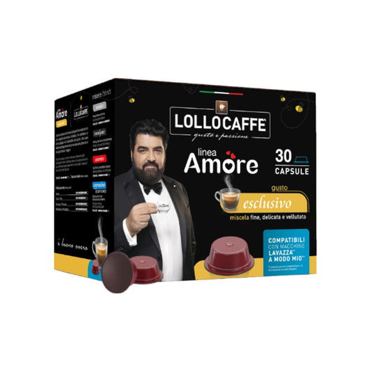 LOLLO CAFFÈ Linea Amore Exclusivo Lavazza® A Modo Mio kompatibel* – 30er Pack