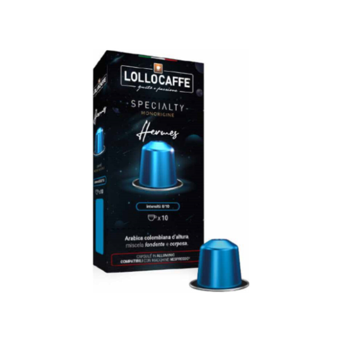 Lollo Caffè Miscela Hermes – 100 Kapseln Nespresso® kompatibel*