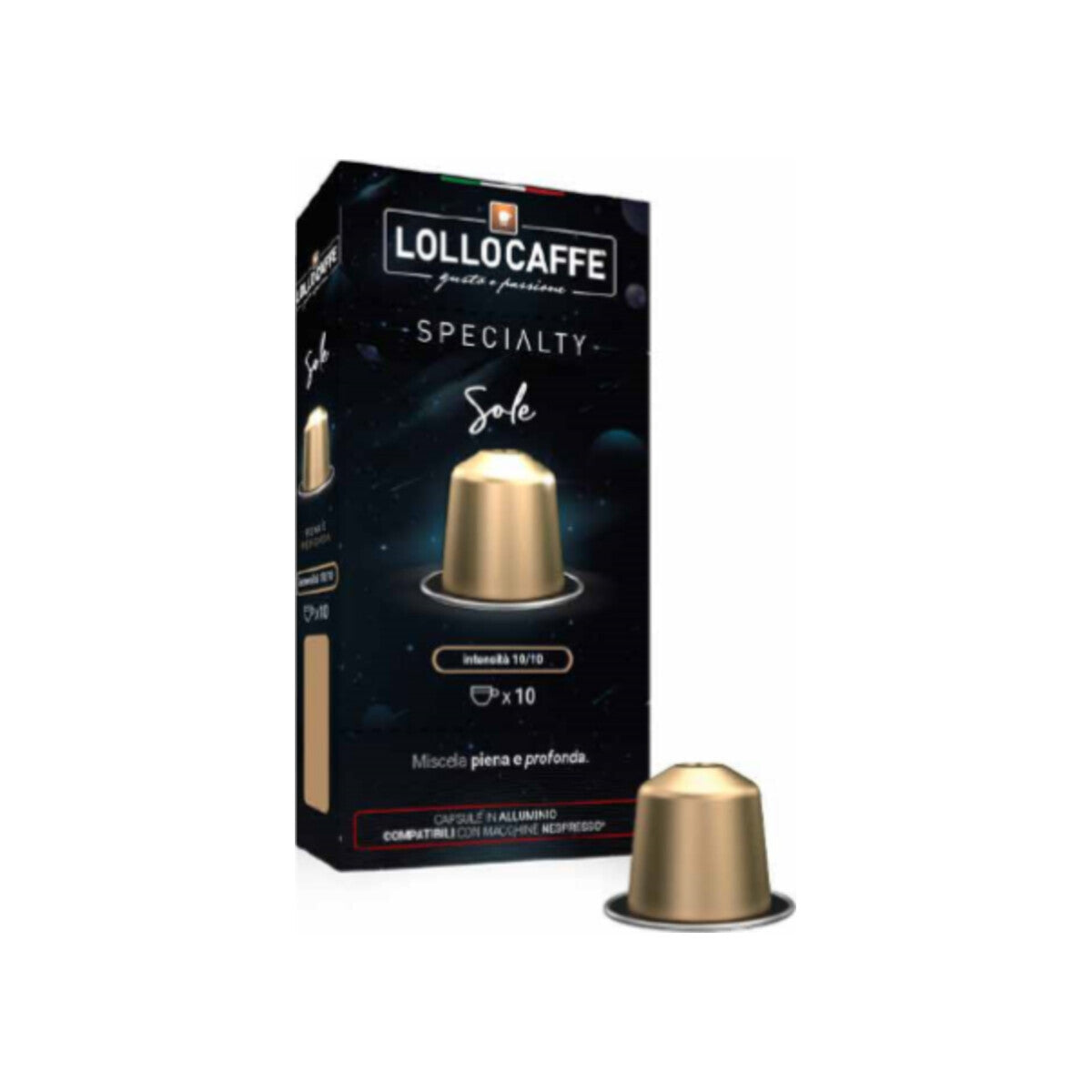 Lollo Caffè Miscela Sole – 100 Kapseln Nespresso® kompatibel*