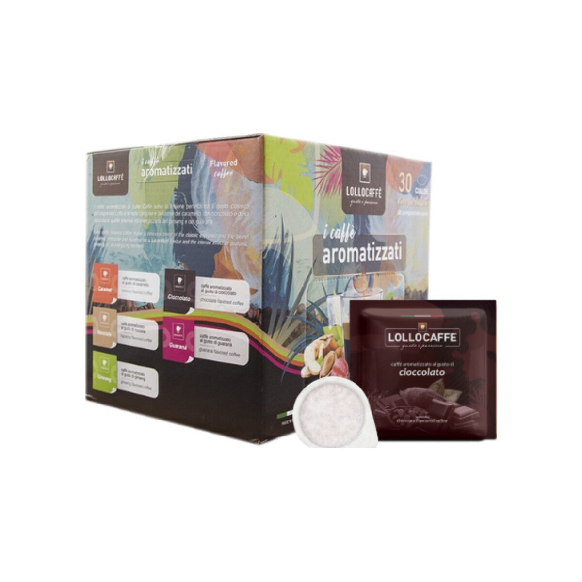 Lollo Caffè Pads Aromatizzato al Cioccolato 30 E.S.E.-Pads