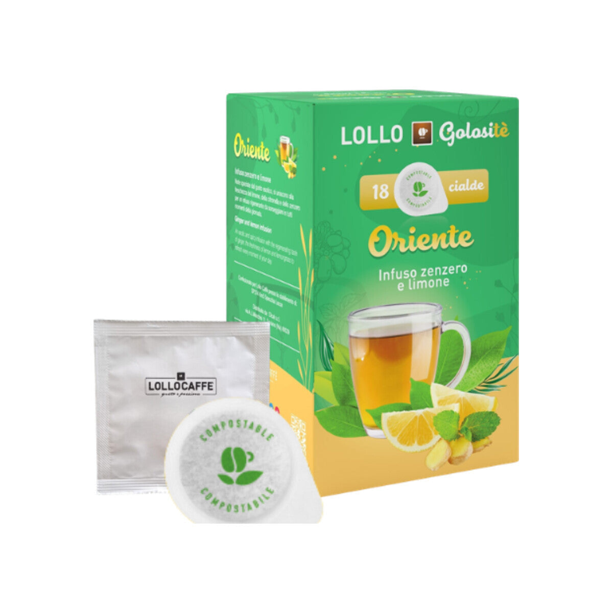 Lollo Caffè Pads Oriente Tee 18 E.S.E. Pads