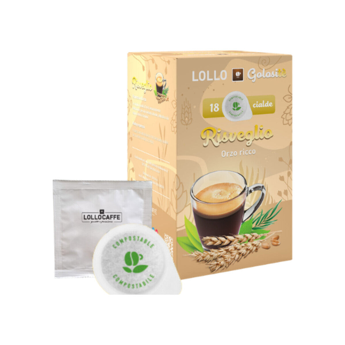 Lollo Caffè Pads Risveglio 18 E.S.E. Pads