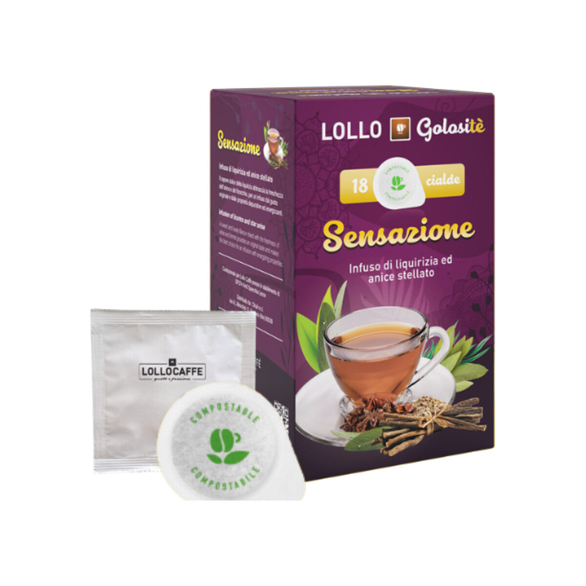 Lollo Caffè Pads Sensazione 18 E.S.E. Pads