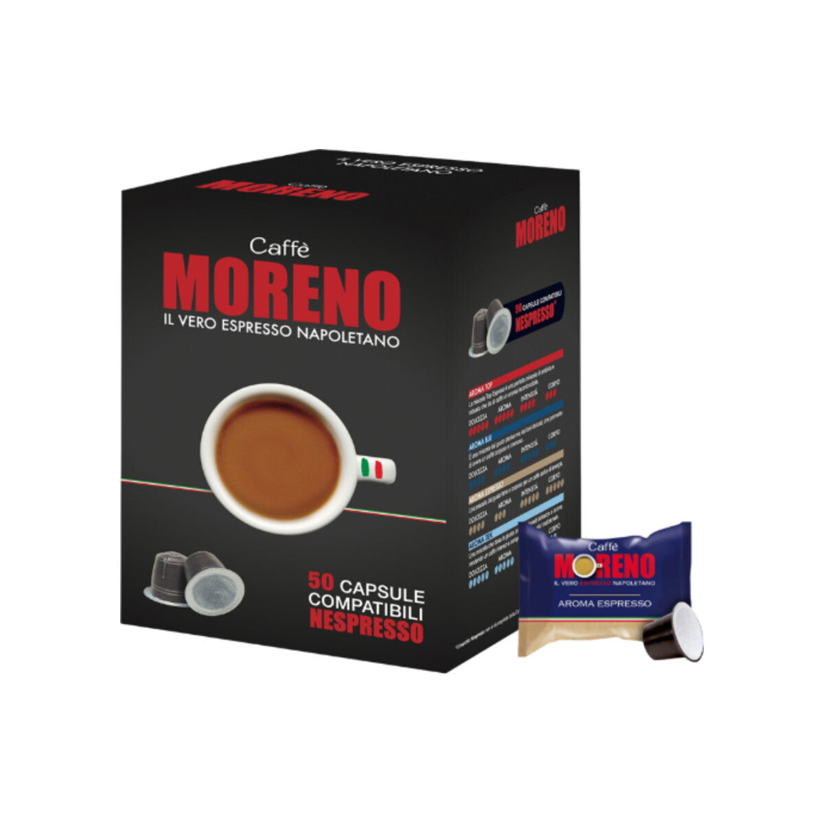 Moreno Aroma Espresso Nespresso® kompatibel* – 50er Pack
