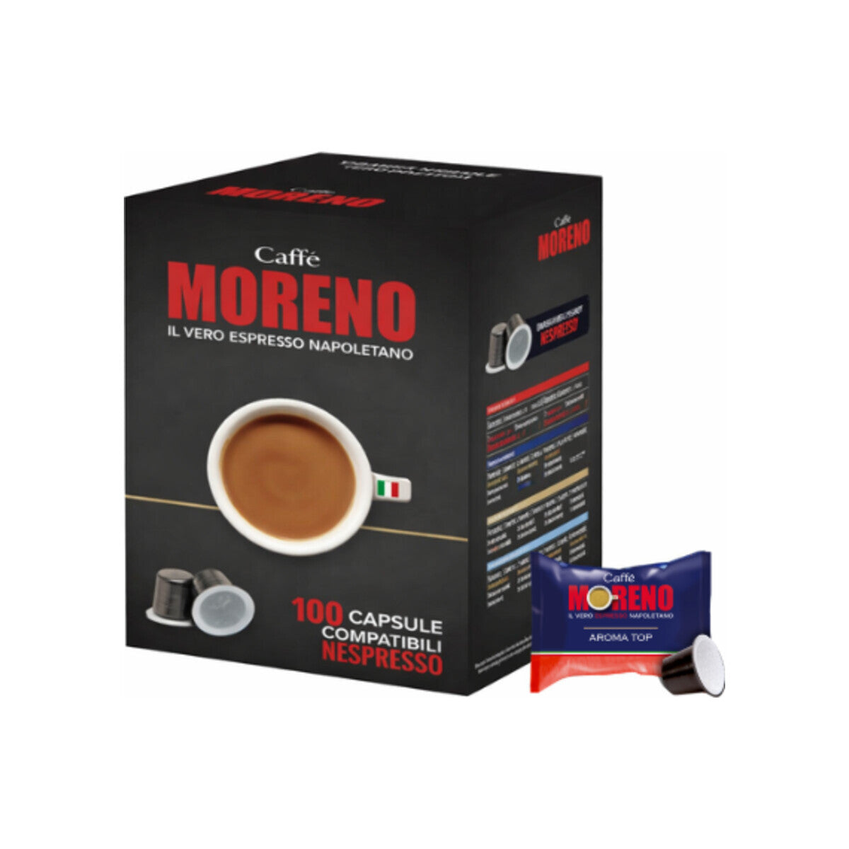 Moreno Aroma Top Nespresso® kompatibel* – 100er Pack (Promo-Pack)
