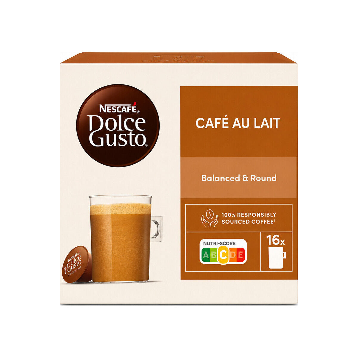 Nescafé Dolce Gusto Café au Lait Kapseln – 16 Kapseln