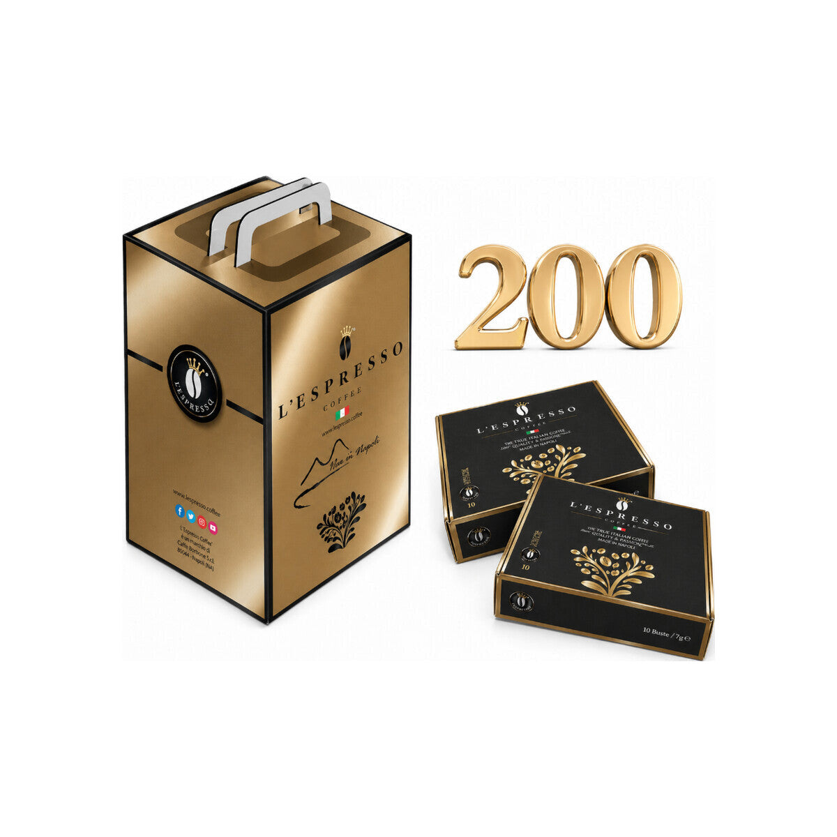 Nespresso Professional L'ESPRESSO Oro di Napoli Ristretto – 200 Kapseln