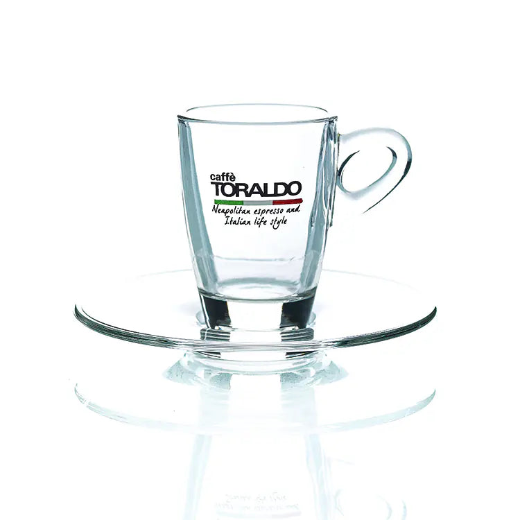 Caffè Toraldo Espresso Tassen aus Glas - 6Stk.